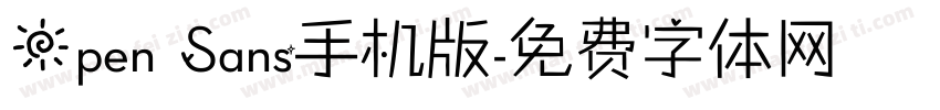 Open Sans手机版字体转换